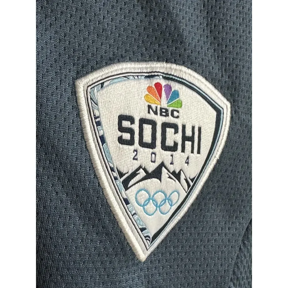 Nike Women's Quarter Zip Medium Gray Olympics Sochi 2014 Performance NBC